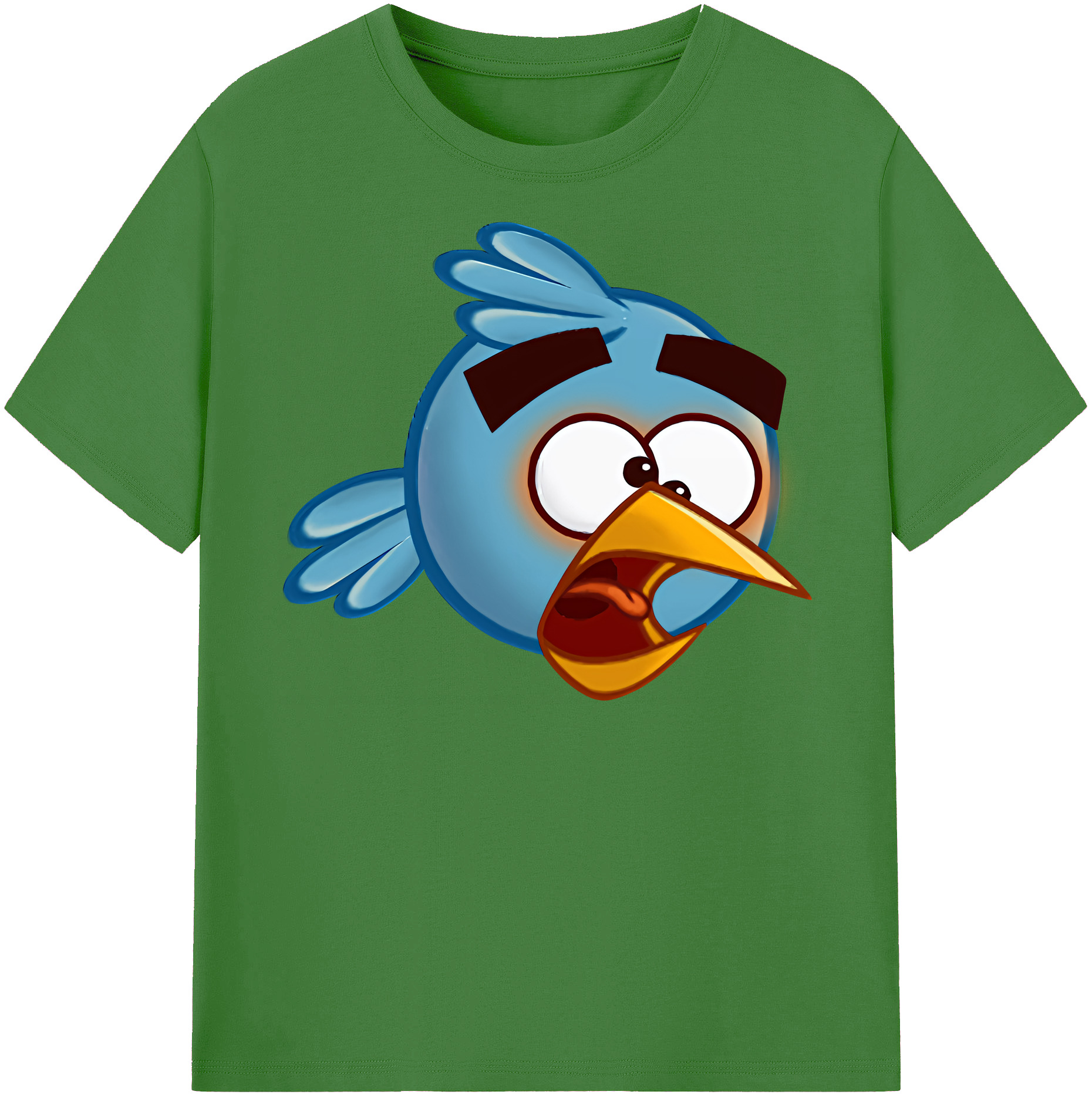 （画像用） Angry Birds アングリーバード レディースカジュアルプリントTシャツ（綿100％）